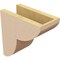 Ekena Millwork 5"W x 10"D x 10"H Classic Crestline Rough Cedar Woodgrain TimberThane Corbel, Primed Tan CORUR05X10X10CRERCPR - alternate 4